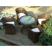 Outdoor Aluminium Round Dining Table And Chairs